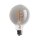 FG95518R LED G95 Spiral Globe Rauchglas 5W E27 1800K extra warmweiß