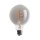LED G95 Spiral Globe Rauchglas 5W E27 1800K extra warmweiß