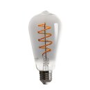 FST4518R LED ST64 Spiral Rauchglas 5W E27 1800K extra...