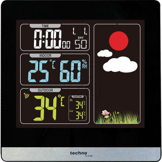 TECHNO LINE Wetterstation mit Funkuhr WS 6448