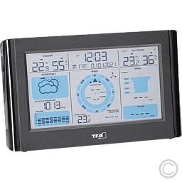 TFA Funk-Wetterstation mit Wind- und Regenmesser WEATHER PRO 35.1161.01