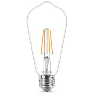 Philips LED Filament Leuchtmittel Edison ST64 5,5W = 40W E27 klar 470lm warmweiß 2700K DIMMBAR -AUSLAUF-