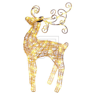 Lotti LED Rentier stehend 47cm rosegold 63365