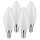 4x Müller-Licht LED Kerzen B35 5,5W = 40W E14 matt 470lm warmweiß 2700K 180°