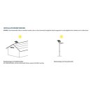 LeuchTek SOF-20W-PW SOLAR-FLUTLICHTSTRAHLER SERIE SOF Grau 20W 5700K 3400lm
