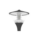 LeuchTek PZH-30W-WW STRASSENLEUCHTE SERIE PZH Schwarz 30W...