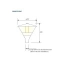 LeuchTek PZH-30W-WW STRASSENLEUCHTE SERIE PZH Schwarz 30W...