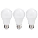 3x Müller-Licht LED Leuchtmittel A60 Birne 4,9W = 40W E27 matt 470lm warmweiß 2700K 200°