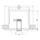 EVN Einbauleuchte weiß dreh- und schwenkbar 753 001 50W