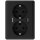 2USB easyCharge DUO 18W A/C Doppelsteckdose mattschwarz 16A - 220-250V -50Hz