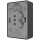 2USB easyCharge DUO 18W A/C Doppelsteckdose mattschwarz 16A - 220-250V -50Hz