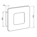 ZAMEL LED-Einbauleuchte TETI weiß 3100K 17-221-52