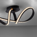Paul Neuhaus LED-Deckenleuchte Brilla schwarz 30W 1850lm 3000K