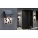Paulmann Solar-Hausnummernleuchte schwarz IP44 94694