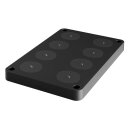 ALED Calida Nano 8-fach Ladeplatte Schwarz für Nano...