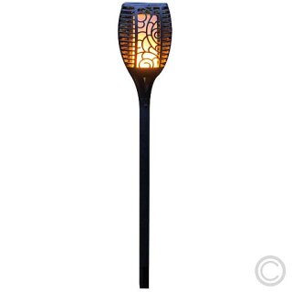 Star Trading - LED-Solar-Flammenleuchte Flame schwarz 480-05-1