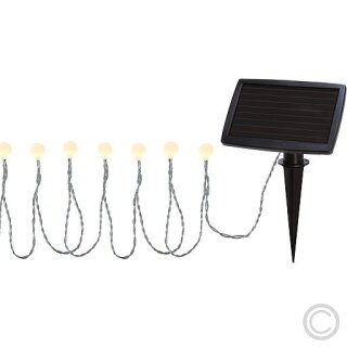 Star Trading - LED-Solar-Lichterkette Balls White 20flg. 477-58
