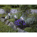 Star Trading - LED-Solar-Wegeleuchte Globe 3er Set schwarz 482-15