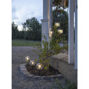 Star Trading - LED-Solar-Wegeleuchte Globe 3er Set schwarz 482-15