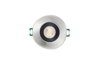 Sylvania 0005177 LED-Einbaustrahler IP65, 9W 4000K, alu geb./schw. 230V, Abstr.< 40°, dimmbar