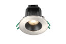 Sylvania 0005177 LED-Einbaustrahler IP65, 9W 4000K, alu geb./schw. 230V, Abstr.< 40°, dimmbar