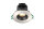 Sylvania 0005177 LED-Einbaustrahler IP65, 9W 4000K, alu geb./schw. 230V, Abstr.< 40°, dimmbar