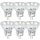 6x NCC LED Glas MR11 G4 2w = 20w warmweiß 3000K 150lm