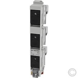 KELECTRIC 106950 CORON R D0-Reiter-Lasttrennschalter 3pol. f. Schiene 60mm mit 50A inkl. Fixeinbau-Passhülsen