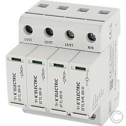 KELECTRIC Überspannungsschutz-Abl. GT T2, 3+1-300FM-Si Typ2 3p TT/TNS-Systeme mit Sicherung 500320