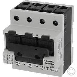 KELECTRIC TYTAN T4P, 3pol. + N, Phasen- und Drehfeldanzeige Sich. -und th. ÜW mit Sich. 25A und Fix-Passhülsen  104255.25