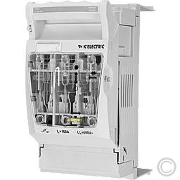 KELECTRIC NH-Reiter-Sicherungslasttrenner 208010 Gr. 00/000/125A 3p 54mm Abgang unten