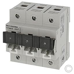 KELECTRIC TYTAN II 102653.24AB63 Lasttrennschalter mit Blinkmelder 3pol. mit Sich. 63A und Fix-Passringen