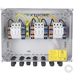 KELECTRIC 136113 Generatoranschlusskasten GAK 3x T1+T2, 1100V 6Strings, 3MPP, AP-Geh. IP65