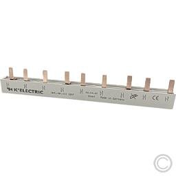 KELECTRIC Steg-Verdrahtungsschiene, 3polig, 10mm², 9TE 111247 K electric, passend für ABB, Siemens, Schn.