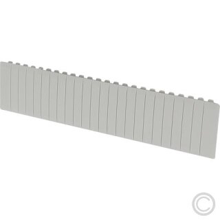 KELECTRIC Blindabdeckung für Verteilergehäuse grau 12 Platzeinheiten, grau, 220mm lang  111400