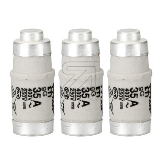 50x KELECTRIC Sicherungseinsatz D02, 35A, 100235 AC 400V / DC 250V, DIN 49522, DIN VDE 0636, IEC 60