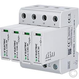 KELECTRIC Kombi-Ableiter Typ 1+2 f. 3ph.TT- und TN-S-Systeme GT T1+2, 12,5kA, 3+1-300-FM 500230