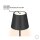 SIGOR NUINDIE LED Akku-Tischleuchte USB-C 380mm nachtschwarz 2,2W FlexMood 2200K/2700K IP54 168/197lm Ra85