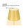 SIGOR NUINDIE LED Akku-Tischleuchte USB-C 380mm sonnengelb 2,2W FlexMood 2200K/2700K IP54 168/197lm Ra85