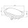 EVN CCT-LED-Oval-Armatur IP54 12W 3000,4000,6500K weiß LA120125