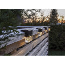 Star Trading - Solar-Wandleuchte Bubbly Fence 4-er Set 482-97
