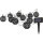 NÄVE LED-Solarkugellichterkette schwarz 5313022