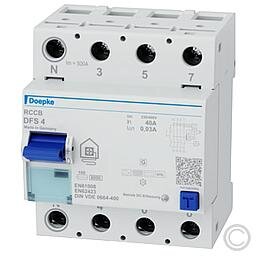 Doepke FI-Schutzschalter DFS4 040-4/0,03-HP 09134805