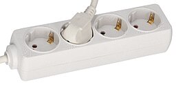 4-fach EGB Steckdosenleiste 5 m weiß