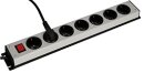 7-fach KAISER Steckdosenleiste sw/si 1001ZL7L-SW