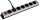 7-fach KAISER Steckdosenleiste sw/si 1001ZL7L-SW