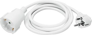 EGB 041950 Verlängerung H05VV-F 3G1,5mm² 3m reinweiß