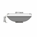 DDR-ES111-S Deep-Deco Ring ES111 schwarz  für LED Reflektor