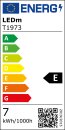 T1973 LED Leuchtmittel Röhre T19x73 7W E14 klar 820lm warmweiß 3000K
