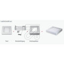 mlight LED-Ein- und Anbaupanel weiß IP44 4000K 6W eckig 81-3144 dimmbar